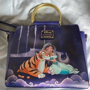 Loungefly Disney Aladdin Jasmine Castle Rajah Purse Used